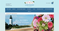 Desktop Screenshot of capewindsflorist.net